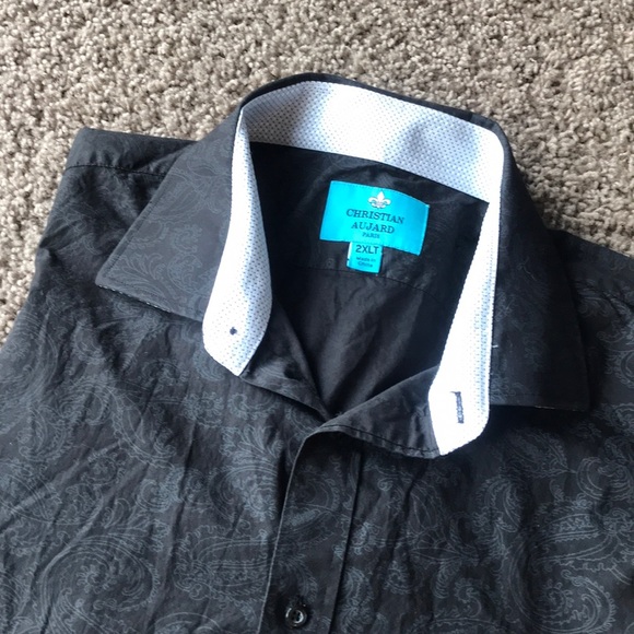 christian aujard Other - Men’s Christian Aujard black paisley top 2XLT